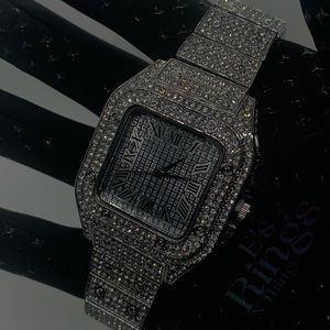 Extra Large High End Iced Out Analog Watch